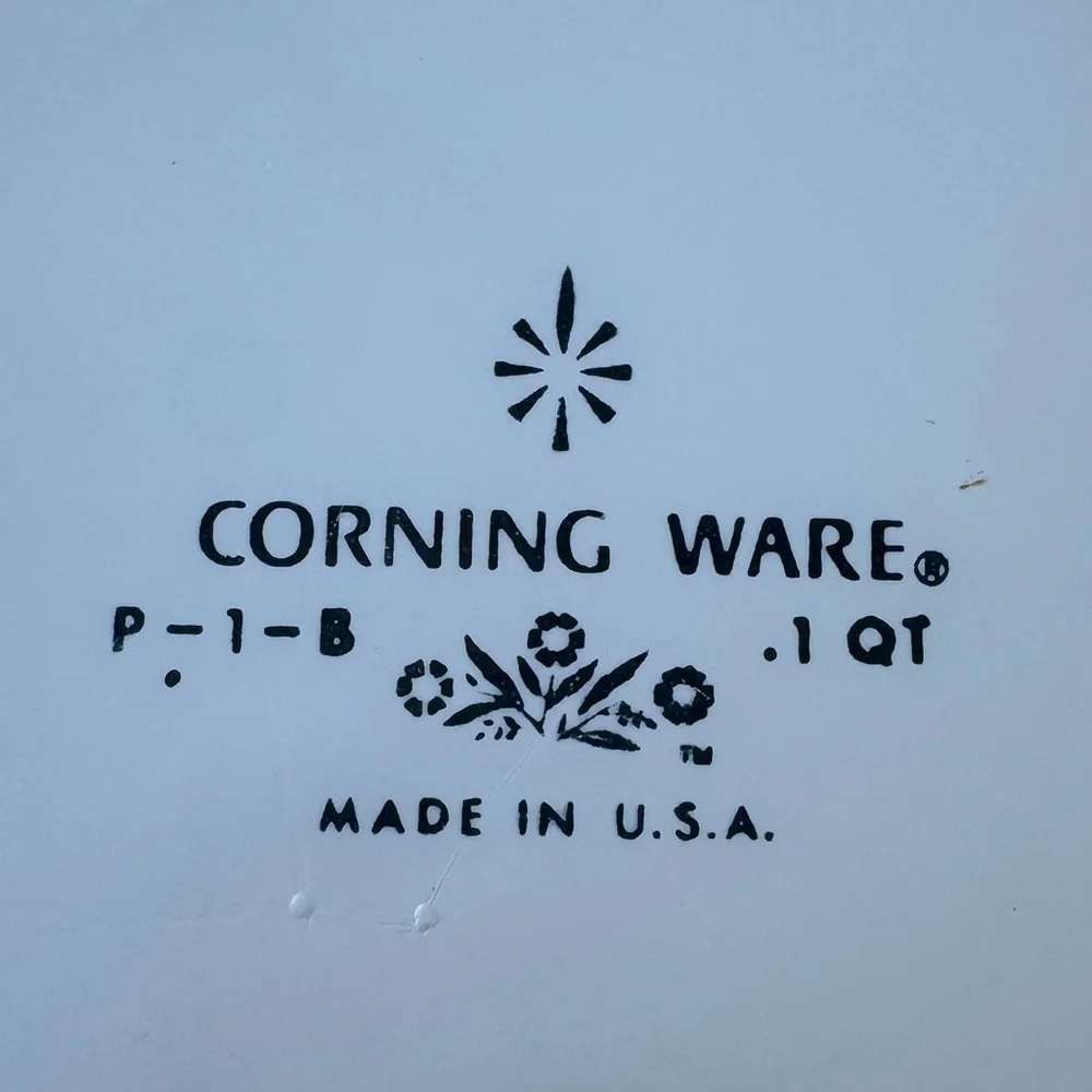 Vintage Corning Ware Blue Cornflower Baking Dishes Set of 4 Casserole Dishes